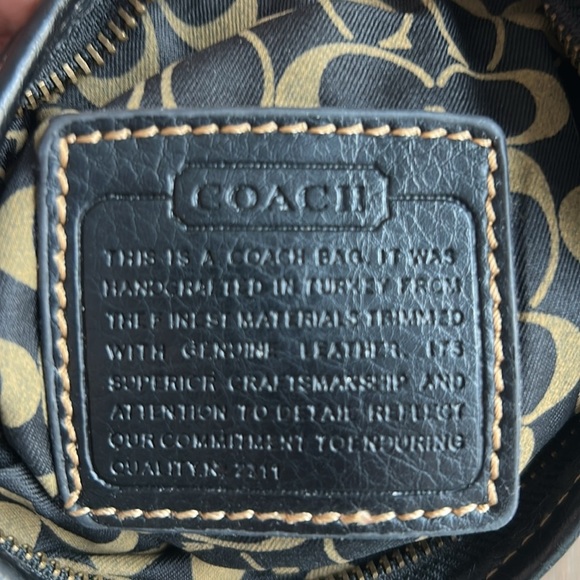 COACH Monogram Crossbody Bag with Leather Trim - Picture 10 of 11